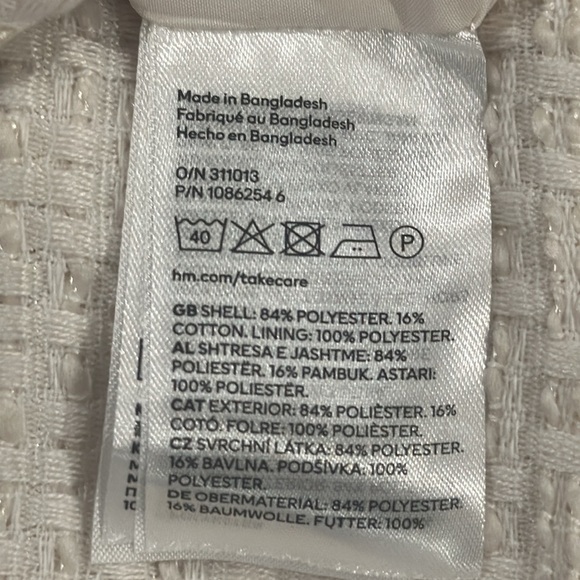 H&M Cream Tweed Dress - Picture 3 of 5